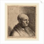 Bald Man in a Fur Cloak, c. 1630 by Rembrandt van Rijn and Studio of Rembrandt van Rijn