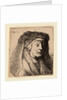 Bust of an Old Woman in a Furred Cloak and Heavy Headdress, 1631 by Rembrandt van Rijn and Studio of Rembrandt van Rijn