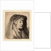 Bust of an Old Woman in a Furred Cloak and Heavy Headdress, 1631 by Rembrandt van Rijn and Studio of Rembrandt van Rijn