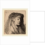 Bust of an Old Woman in a Furred Cloak and Heavy Headdress, 1631 by Rembrandt van Rijn and Studio of Rembrandt van Rijn