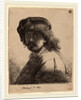 Self-Portrait in a Cap and Scarf with the Face Dark, 1633 by Rembrandt van Rijn