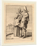 Two Figures in Costume by Jan van de Velde II