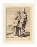 Two Figures in Costume by Jan van de Velde II