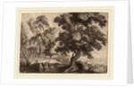 Landscape with Two Deer by Ignatius van der Stock