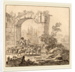 Flock of Goats, 1781 by Cornelis Ploos van Amstel and Cornelis Brouwer