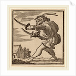 Hunchback Brandishing Two Swords by H. Numan