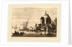 Church in an Inlet with Rowboat in the Foreground by Franz Edmund Weirotter