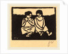 Two Girls in Chemises by Félix Vallotton
