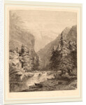 Mountain Waterfall by Alexandre Calame