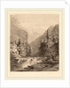 Mountain Waterfall by Alexandre Calame