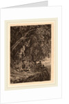 Couple Resting on a Cliff by Alexandre Calame