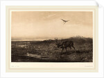 Le Soir. Cerf et Herons, Swiss by Karl Bodmer