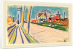 Street in the Bronx by Oscar F. Bluemner