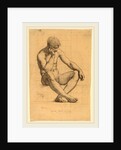 Seated Male Nude: Study for Science-Iowa State Capitol by Kenyon Cox
