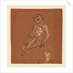 Seated Nude and a Foot by Arthur B. Davies