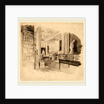 Interior, Fitzwilliam Museum by Joseph Pennell
