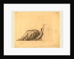 Drapery Study for Reclining Female Study for Painting by Kenyon Cox