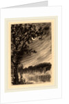 Moonlit Landscape with Tree at the Left by William Fowler Hopson