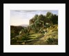 A View near Volterra, 1838 by Jean-Baptiste-Camille Corot