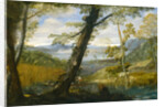 River Landscape by Annibale Carracci