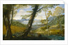 River Landscape by Annibale Carracci