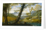 River Landscape by Annibale Carracci