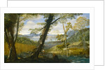 River Landscape by Annibale Carracci