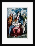 The Holy Family with Saint Anne and the Infant John the Baptist, Greek by El Greco