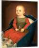 Baby in Blue Cradle, c. 1840 by Anonymous