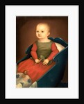 Baby in Blue Cradle, c. 1840 by Anonymous