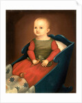 Baby in Blue Cradle, c. 1840 by Anonymous