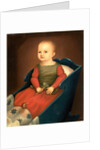 Baby in Blue Cradle, c. 1840 by Anonymous