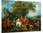 Picnic after the Hunt, probably c. 1735-1740 by Nicolas Lancret
