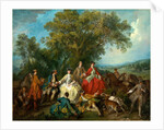 Picnic after the Hunt, probably c. 1735-1740 by Nicolas Lancret