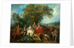 Picnic after the Hunt, probably c. 1735-1740 by Nicolas Lancret
