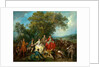 Picnic after the Hunt, probably c. 1735-1740 by Nicolas Lancret