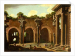 Italian, The Basilica of Constantine with a Doric Colonnade by Niccolô Codazzi