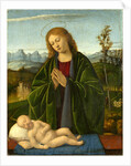 Italian, Madonna Adoring the Child, c. 1520 by Marco Basaiti