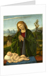 Italian, Madonna Adoring the Child, c. 1520 by Marco Basaiti