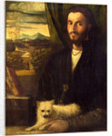 Italian, Portrait of a Man with a Dog, c. 1520 by Cariani