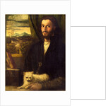 Italian, Portrait of a Man with a Dog, c. 1520 by Cariani