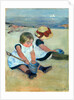 American, Children Playing on the Beach, 1884 by Mary Cassatt