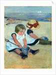 American, Children Playing on the Beach, 1884 by Mary Cassatt