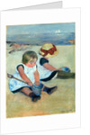 American, Children Playing on the Beach, 1884 by Mary Cassatt