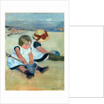 American, Children Playing on the Beach, 1884 by Mary Cassatt