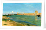The Ramparts at Aigues-Mortes, 1867 by Frédéric Bazille