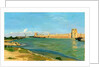 The Ramparts at Aigues-Mortes, 1867 by Frédéric Bazille