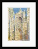 Rouen Cathedral, West Façade, Sunlight, 1894 by Claude Monet