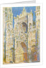 Rouen Cathedral, West Façade, Sunlight, 1894 by Claude Monet