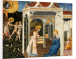 Italian, The Annunciation and Expulsion from Paradise, c. 1435 by Giovanni di Paolo
